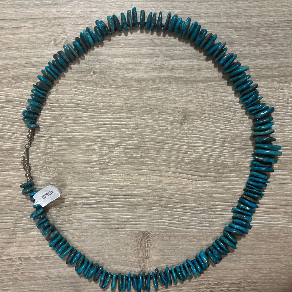 Sterling Turquoise Stone Necklace
